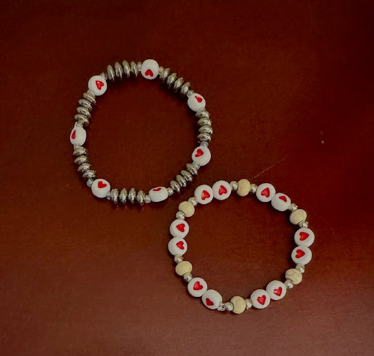 Child-Sized Hearts Bracelets